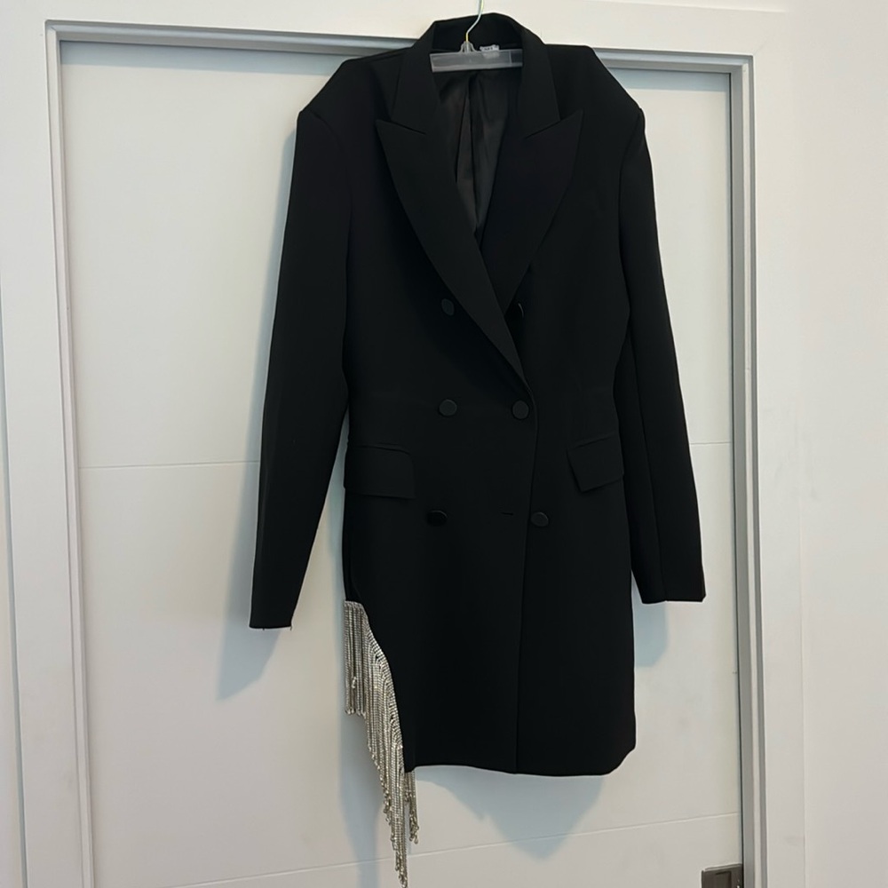 Zara limited edition jewel trim dress